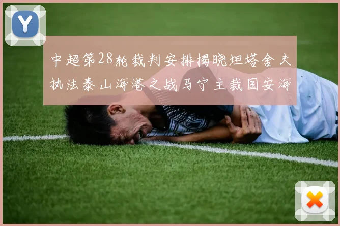 中超第28轮裁判安排揭晓坦塔舍夫执法泰山海港之战马宁主裁国安海牛对决